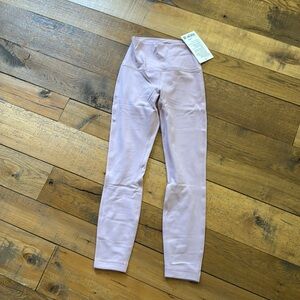 Lululemon align size 4 25” nwt pink peony